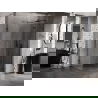 Cabine de douche battante Mexen Lunar T droite 135 x 70 cm, transparent, noir - 834T-135-070-70-00-P