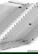 Mexen Lunar T cabine de douche à porte pivotante droite 140 x 80 cm, transparent, noire - 834T-140-080-70-00-P