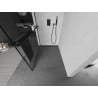 Mexen Kioto+ paroi de douche avec étagère Walk-in 130 x 200 cm, cadre noir, noir - 800-130-121-70-70