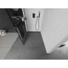 Mexen Kioto+ paroi de douche avec étagère Walk-in 110 x 200 cm, grille noire, noire - 800-110-121-70-77