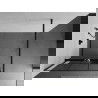 Mexen Kioto+ paroi de douche avec étagère Walk-in 110 x 200 cm, motif noir, noir - 800-110-121-70-77