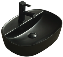 Mexen Iris lavabo de comptoir 50 x 38 cm, Noir mat - 21995085