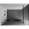 Mexen Kioto+ paroi de douche avec étagère Walk-in 140 x 200 cm, grille noire, noire - 800-140-121-70-77