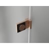 Mexen Lunar-B Duo cabine de douche pivotante 70 x 70 cm, transparent, cuivre brossé - 832-070L-070P-65-00