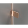 Mexen Lunar-B Duo cabine de douche pivotante 70 x 70 cm, transparent, cuivre brossé - 832-070L-070P-65-00
