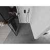 Mexen Kioto+ paroi de douche avec étagère Walk-in 80 x 200 cm, motif noir, noire - 800-080-121-70-78