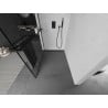 Mexen Kioto+ paroi de douche avec étagère Walk-in 90 x 200 cm, motif noir, noir - 800-090-121-70-78