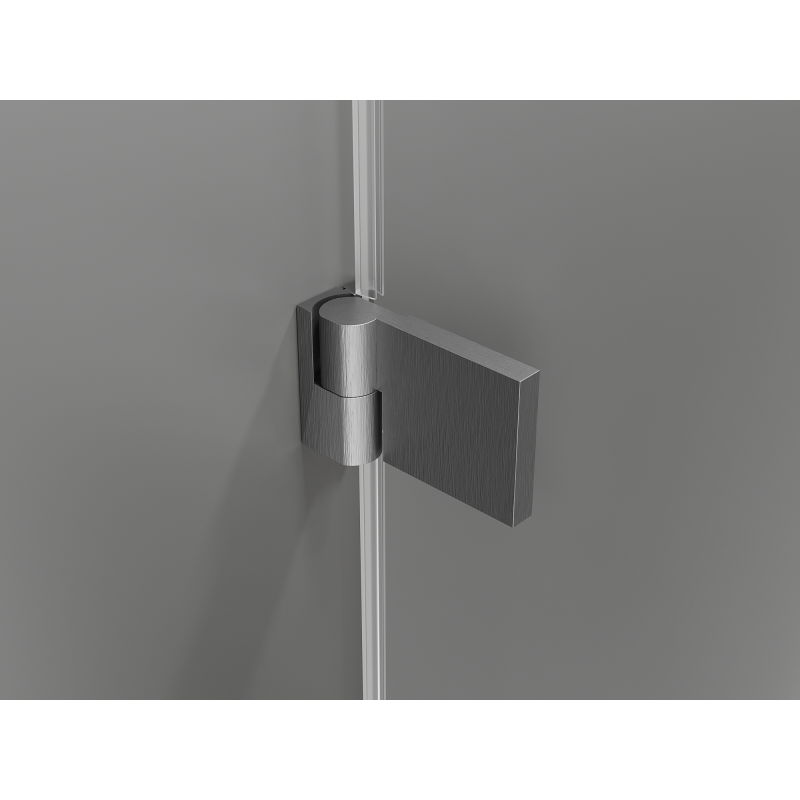 Mexen Lunar-B Duo cabine de douche pivotante 90 x 70 cm, transparent, gris canon brossé - 832-090L-070P-66-00