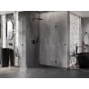 Mexen Lunar-B Duo cabine de douche battante 90 x 90 cm, transparent, gris acier brossé - 832-090L-090P-66-00