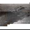 Cabine de douche battante Mexen Lunar-B Duo 85 x 70 cm, transparente, noire - 832-085L-070P-70-00
