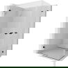 Cabine de douche battante Mexen Lunar-B Duo 85 x 70 cm, transparente, noire - 832-085L-070P-70-00