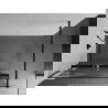 Mexen Kioto+ paroi de douche avec étagère Walk-in 100 x 200 cm, motif blanc, noir - 800-100-121-70-97
