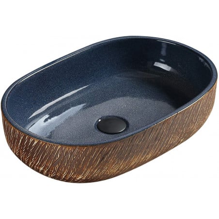 Mexen Aleta lavabo de comptoir 59 x 40 cm, Bleu - 22035966