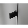 Mexen Lunar-B Duo cabine de douche pivotante 100 x 80 cm, transparente, noire - 832-100L-080P-70-00