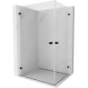 Mexen Lunar-B Duo cabine de douche pivotante 100 x 85 cm, transparent, noir - 832-100L-085P-70-00