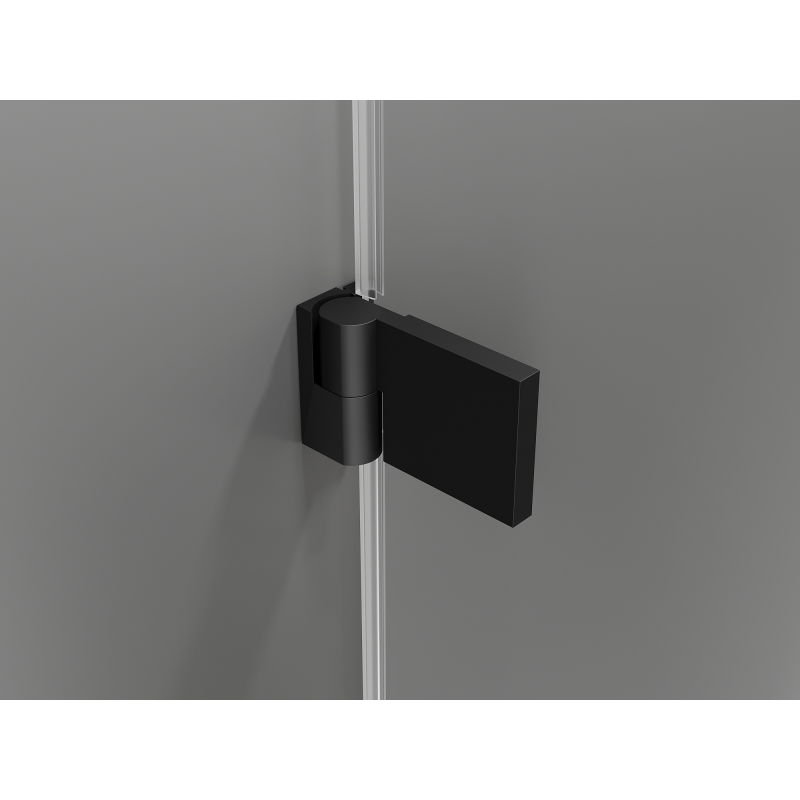 Mexen Lunar-B Duo cabine de douche pivotante 100 x 85 cm, transparent, noir - 832-100L-085P-70-00