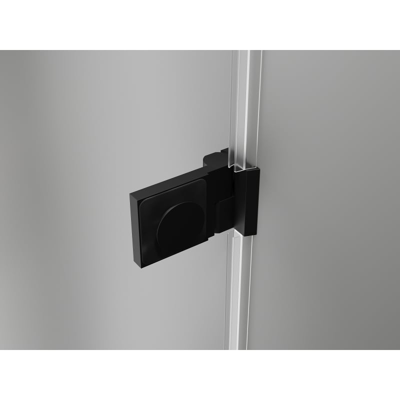 Mexen Lunar-B Duo cabine de douche pivotante 100 x 90 cm, transparent, noir - 832-100L-090P-70-00