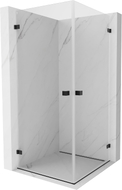 Mexen Lunar-B Duo cabine de douche pivotante 95 x 95 cm, transparente, noire - 832-095L-095P-70-00