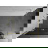 Mexen Kioto+ paroi de douche avec étagère Walk-in 80 x 200 cm, graphite, doré - 800-080-121-50-40