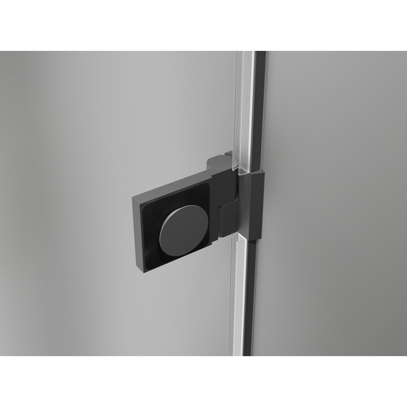 Mexen Lunar-B Duo cabine de douche pivotante 90 x 70 cm, transparent, gun metal - 832-090L-070P-95-00