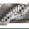 Cabine de douche pivotante Mexen Lunar-B L droite 70 x 70 cm, transparent, chrome - 832L-070-070-01-00-P
