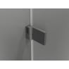 Cabine de douche battante Mexen Lunar-B Duo 95 x 80 cm, transparent, métallique - 832-095L-080P-95-00