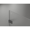 Mexen Lunar-B Duo cabine de douche pivotante 90 x 90 cm, transparent, canon de fusil - 832-090L-090P-95-00