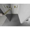Mexen Kioto+ paroi de douche avec étagère Walk-in 100 x 200 cm, miroir, doré - 800-100-121-50-50