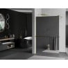 Mexen Kioto+ paroi de douche avec étagère Walk-in 100 x 200 cm, miroir, doré - 800-100-121-50-50