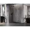 Mexen Lunar-B Duo cabine de douche pivotante 95 x 95 cm, transparent, métal gun - 832-095L-095P-95-00