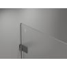 Mexen Lunar-B Duo cabine de douche pivotante 95 x 95 cm, transparent, métal gun - 832-095L-095P-95-00