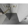 Mexen Kioto+ paroi de douche avec étagère Walk-in 110 x 200 cm, miroir, dorée - 800-110-121-50-50