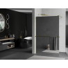 Mexen Kioto+ paroi de douche avec étagère Walk-in 120 x 200 cm, miroir, or - 800-120-121-50-50