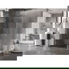 Mexen Lunar-B Duo cabine de douche battante 80 x 70 cm, transparent, nickel brossé - 832-080L-070P-97-00