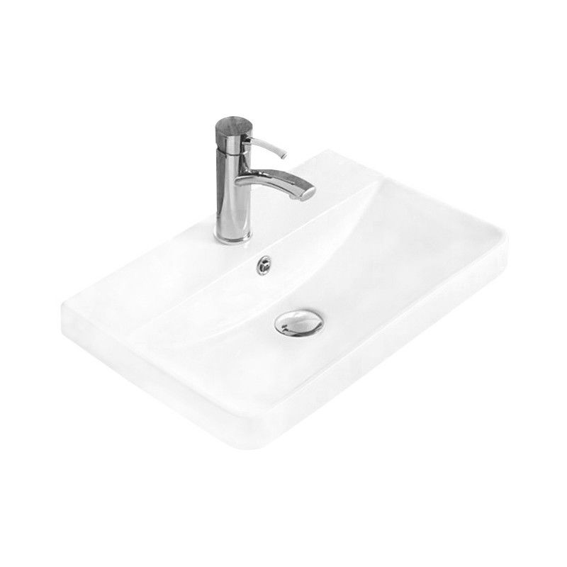 Mexen Dagna lavabo encastré dans le comptoir 50 x 35 cm, Blanc - 21995100