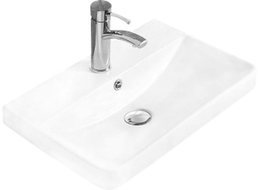 Mexen Dagna lavabo encastré dans le plan de travail 50 x 35 cm, blanc - 21995100