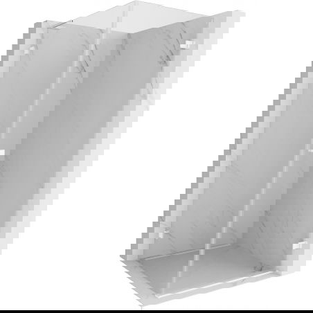 Mexen Lunar-B L cabine de douche pivotante droite 70 x 70 cm, transparente, blanche - 832L-070-070-20-00-P