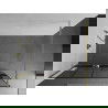 Mexen Kioto+ paroi de douche avec étagère Walk-in 140 x 200 cm, motif noir, or - 800-140-121-50-77