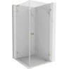 Mexen Lunar-B L cabine de douche battante droite 70 x 70 cm, transparente, or - 832L-070-070-50-00-P