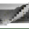 Mexen Kioto+ paroi de douche avec étagère Walk-in 120 x 200 cm, motif noir, doré - 800-120-121-50-78