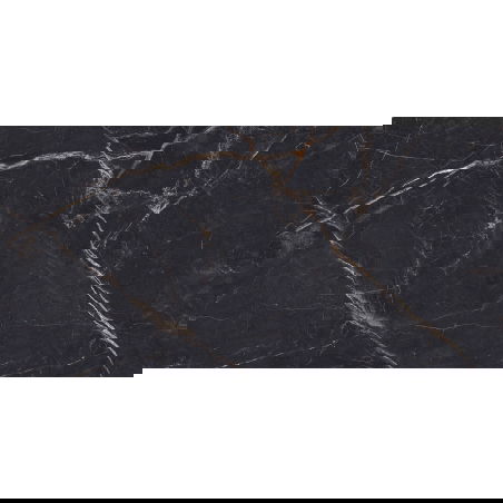 Mexen Eminet Noir grès émaillé rect. G1, carreau sol-mur 120 x 60 cm, haute brillance - TL201-120-060-00