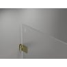 Mexen Lunar-B L cabine de douche pivotante droite 80 x 80 cm, transparent, doré - 832L-080-080-50-00-P