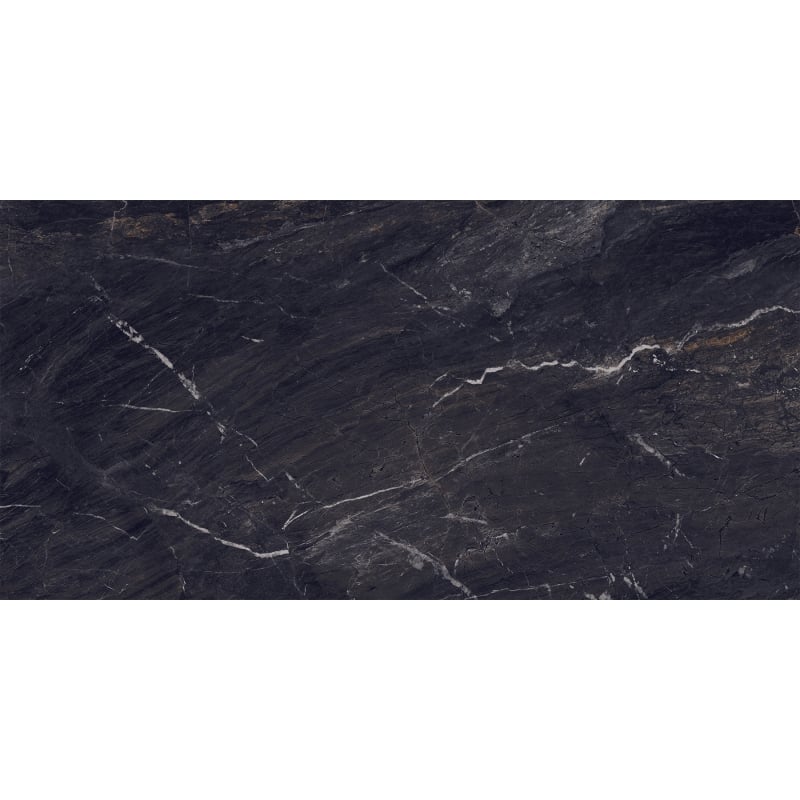 Mexen Sintra Black grès émaillé rect. G1, carreau sol-mur 120 x 60 cm, haute brillance - TL204-120-060-00