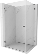 Mexen Lunar-B L cabine de douche battante gauche 85 x 80 cm, transparent, gris canon brossé - 832L-085-080-66-00-L