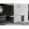 Mexen Kioto+ paroi de douche avec étagère Walk-in 120 x 200 cm, givrée, or rose - 800-120-121-60-30