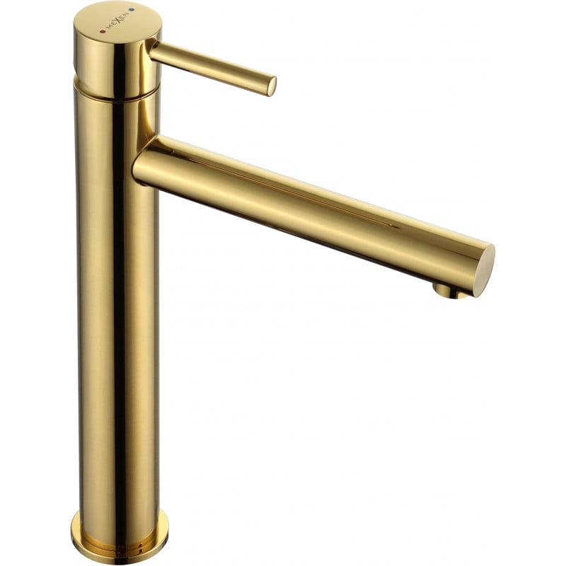 Mexen Elba robinet de lavabo haut, doré - 74110-50