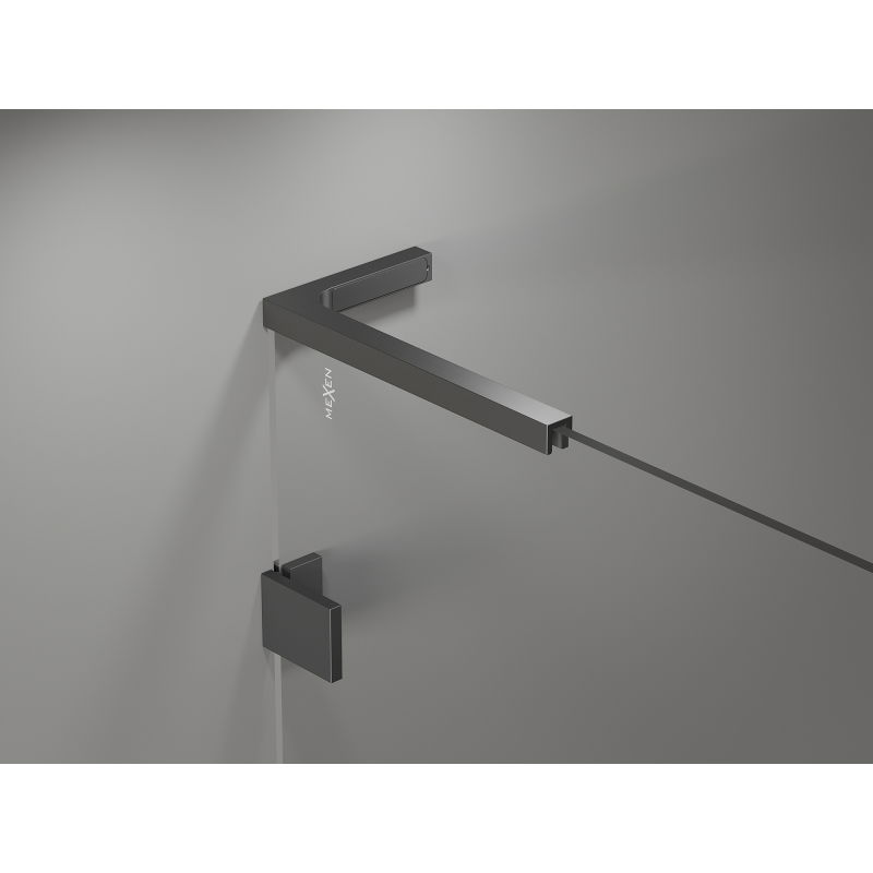 Mexen Lunar-B L cabine de douche pivotante gauche 95 x 90 cm, transparent, métal gun - 832L-095-090-95-00-L