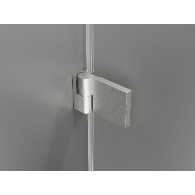 Mexen Lunar-B L cabine de douche battante gauche 100 x 80 cm, transparent, nickel brossé- 832L-100-080-97-00-L