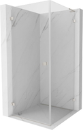 Mexen Lunar-B L cabine de douche pivotante gauche 100 x 100 cm, transparent, nickel brossé - 832L-100-100-97-00-L