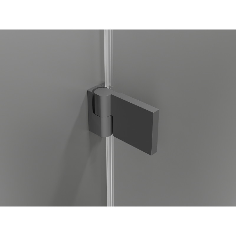 Mexen Lunar-B cabine de douche avec porte battante droite 100 x 90 cm, transparent, métal canon - 832-100-090-95-00-P
